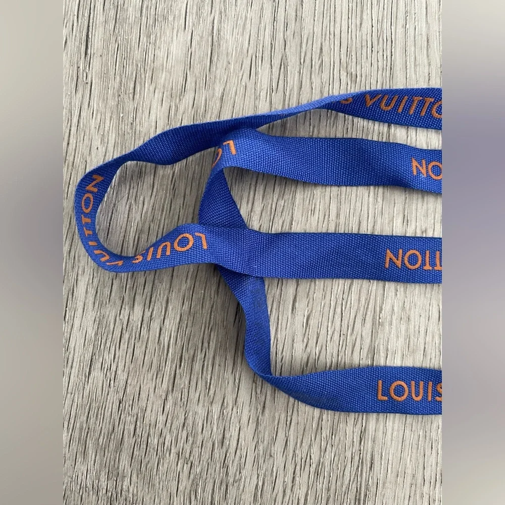 Louis Vuitton Blue and Orange Gift Ribbon
